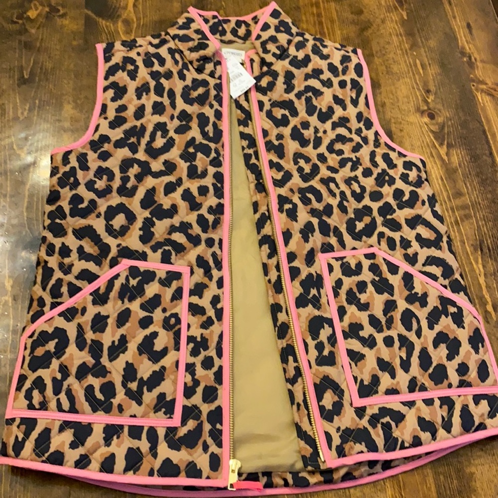 JCREW Crewcuts Girls leaped print vest NWT